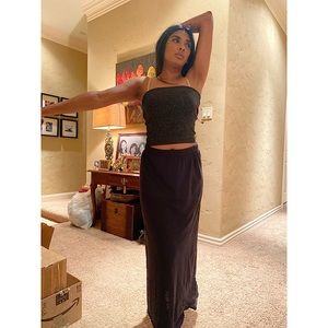 UNIQLO Black Maxi skirt sml